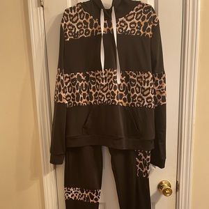 Leopard Print 2 piece Set